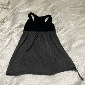 Lululemon run your heart out tank size 4 color black and grey